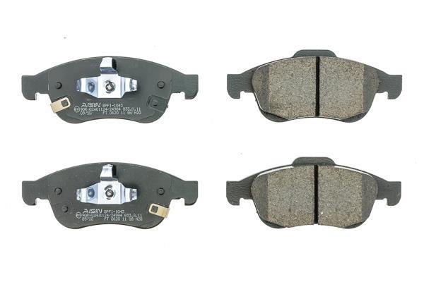 Jeu de 4 plaquettes de frein AISIN ref. BPFI-1043